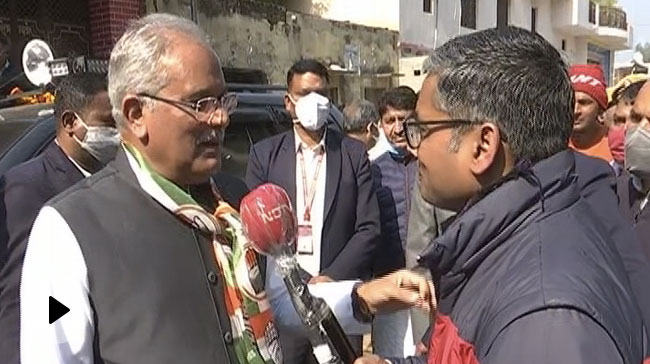 Chhattisgarh Chief Minister On Door-To-Door Campaign In UP's Meerut