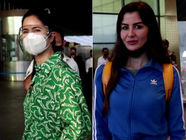Katrina Kaif And Giorgia Andriani's Airport Looks