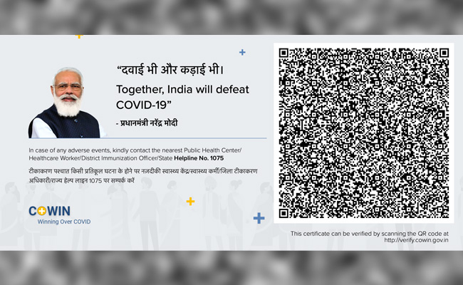PM's Photo Won't Be On Vaccine Certificates In 5 States Going To Polls: Sources