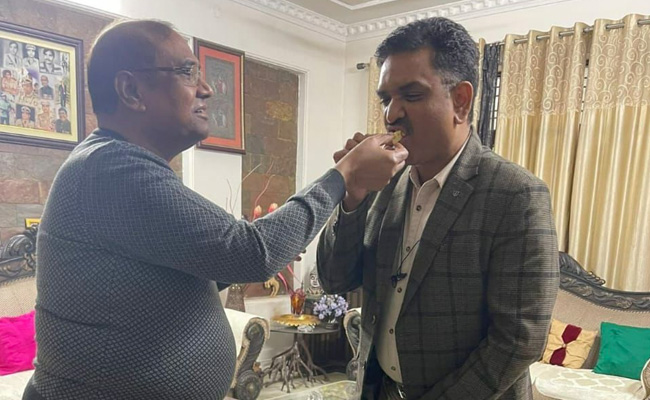 Laddu And A BJP Welcome : Why Photo Of Senior UP Cop Is Going Viral