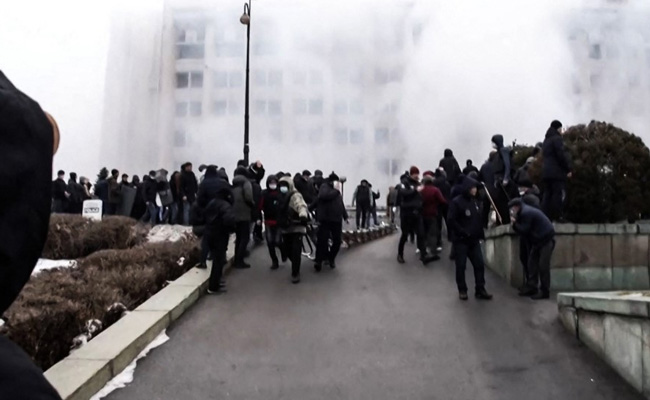 18 Officers Dead In Kazakhstan Unrest Over Fuel Price Hikes: Report