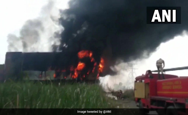 Massive Fire At Thermocol Factory In West Bengal's Howrah