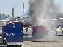 Video: Tow Van On Fire At Mumbai Airport. Narrow Escape For 85 On Plane Video: Tow Van On Fire At Mumbai Airport. Narrow Escape For 85 On Plane