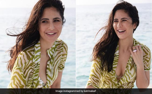 Katrina Kaif Offers Her Tropical Dose Of Sunshine In A Printed Beach Holiday Outfit