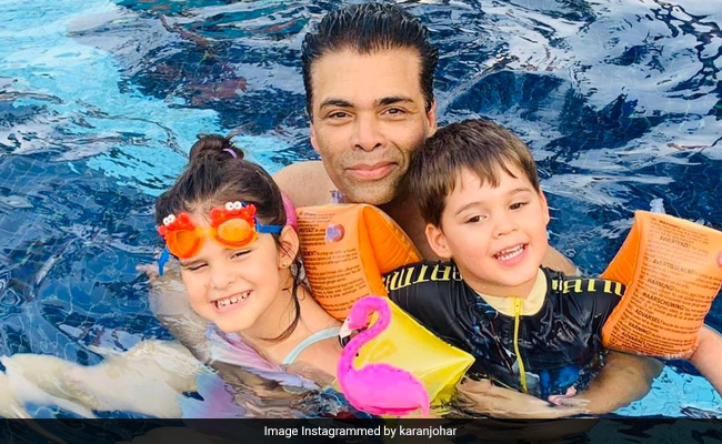 Karan Johar's Twins Yash And Roohi Share New Year Wishes