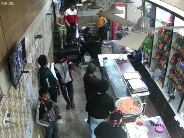 Watch: Punches, Cylinder Fly In Restaurant Fight Near Delhi