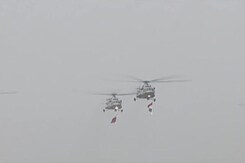 India's 73rd Republic Day: Helicopters Shower Flower Petals Before Parade India's 73rd Republic Day: Helicopters Shower Flower Petals Before Parade