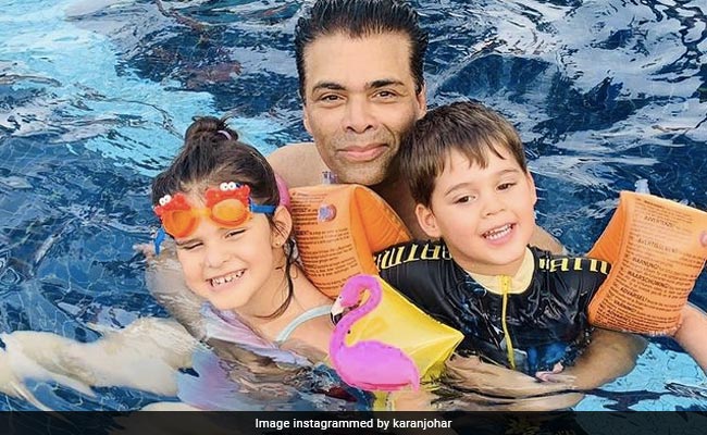 Karan Johar Video Calling Kids Yash And Roohi To Say Good Night Is The Cutest Thing On Internet