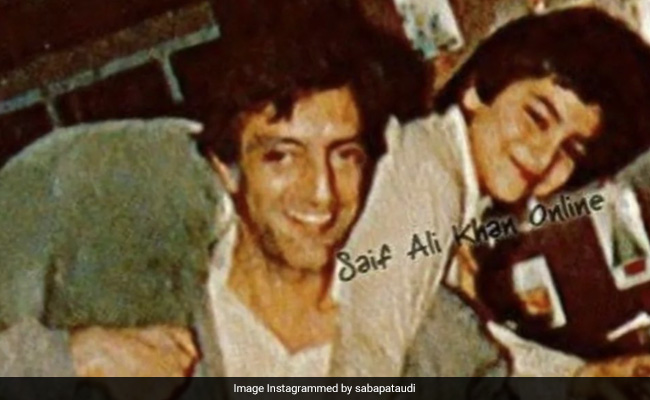 Young Saif Ali Khan And Dad Tiger Pataudi In Saba's Extreme Throwback