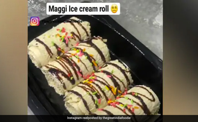 मार्केट में आ गया है मैग्गी आइस्क्रीम, वीडियो देखकर भड़क रहे हैं लोग