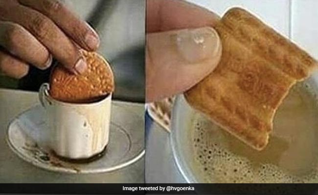 हर्ष गोयनका ने चाय में बिस्किट डुबोकर खाने पर कही ये मजेदार बात, पढ़कर आप भी नहीं रोक पाएंगे हंसी