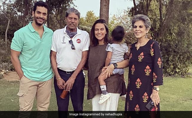 Neha Dhupia Wishes Kapil Dev On His Birthday With An Adorable Family Pic
