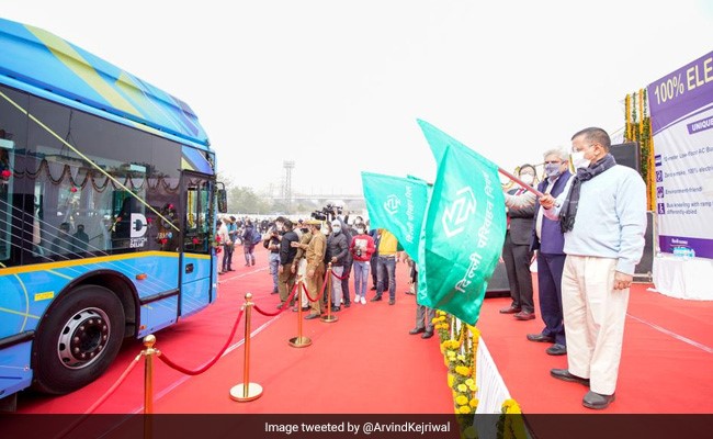 "A Revolution, 1st E-Bus Being Sent On Roads": Arvind Kejriwal At Launch