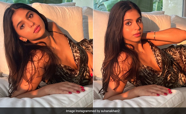 Suhana Khan Sure Gives Us Her Best Shot Posing In A Fierce Satin Cami Dress
