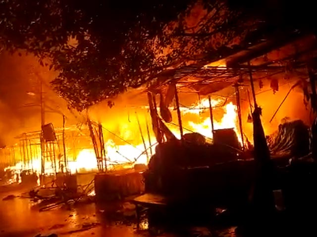 At Delhi's Chandni Chowk Market, Many Shops Charred In Dawn Blaze