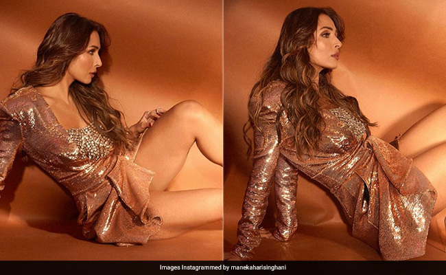 Malaika Arora Is A Golden Girl Like No Other In Her Shimmery Mini Dress
