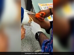 Gold Worth Rs 47 Lakh Hidden Under Bandages Seized At Hyderabad Airport Gold Worth Rs 47 Lakh Hidden Under Bandages Seized At Hyderabad Airport