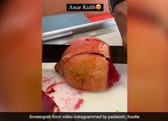 Watch: Wait? What?! This Pomegranate Is Filled With Kulfi; Not Pulp Watch: Wait? What?! This Pomegranate Is Filled With Kulfi; Not Pulp