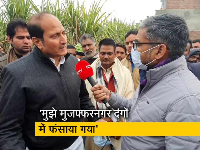 शामली के थानाभवन से बीजेपी उम्मीदवार सुरेश राणा के साथ NDTV की तीखी बातचीत