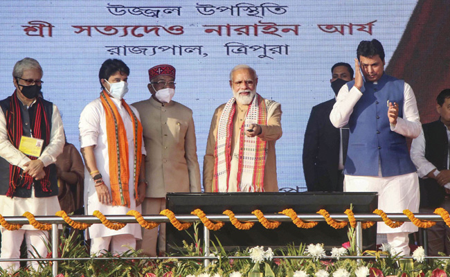 PM Modi's Public Rally In Tripura Caused Covid Surge, Says Opposition