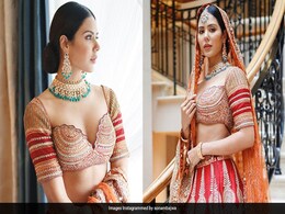 Sonam Bajwa's Bridal <i>Lehenga</i> Is A Vibrant Dream Of Colour And Glitter Sonam Bajwa's Bridal <i>Lehenga</i> Is A Vibrant Dream Of Colour And Glitter