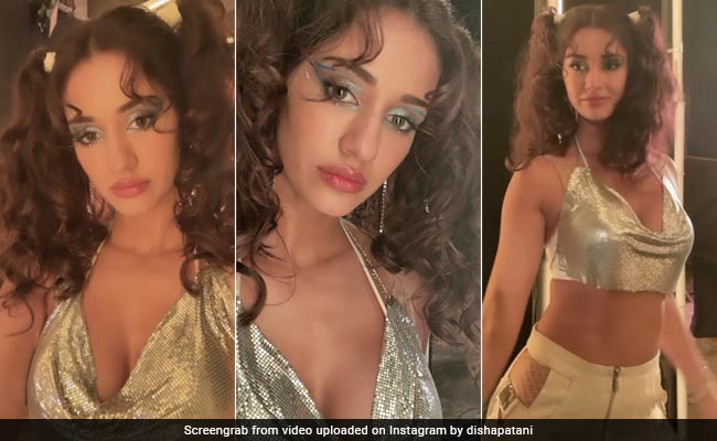Disha Patani's Jazzy Silver Crop Top Gives Us Serious Disco Fever