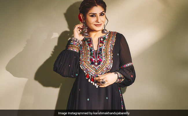 Raveena Tandon Is A True Ethnic Queen In A Black Salwar Kameez Set