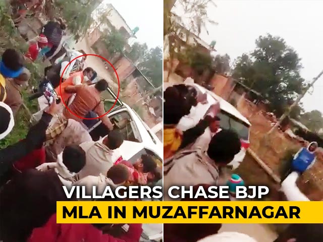 BJP MLA Chased Away By Villagers Of His Constituency Ahead Of UP Polls