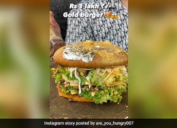 Wait, What? Vendor's Gold And Silver Burger Might Cost You ?1 Lakh Wait, What? Vendor's Gold And Silver Burger Might Cost You ?1 Lakh