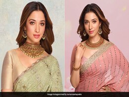 Tamannaah Bhatia's Pastel <i>Sarees</i> Are 'Two' Good To Be True Tamannaah Bhatia's Pastel <i>Sarees</i> Are 'Two' Good To Be True