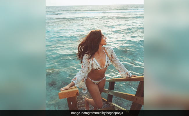 Pooja Hegde's White Swimwear Is Perfect For Chasing Sunsets In Maldives