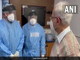 Watch: Health Minister Meets Covid Positive Doctors, Workers At AIIMS Watch: Health Minister Meets Covid Positive Doctors, Workers At AIIMS