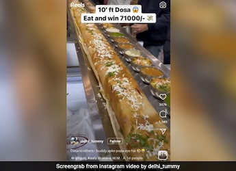 Have You Heard Of This 10 Ft. Long Dosa? Finishing This Could Make You Win Rs. 71,000 Have You Heard Of This 10 Ft. Long Dosa? Finishing This Could Make You Win Rs. 71,000