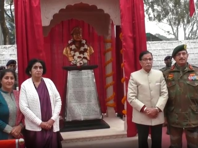 Kargil War Hero's Bust Unveiled At Himachal Military Station