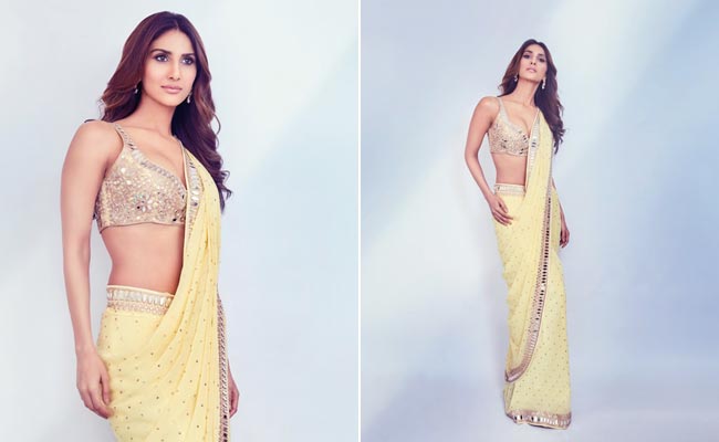 When Life Gives Vaani Kapoor Lemons, She Ditches Lemonade For A Festive Yellow <i>Saree</i>