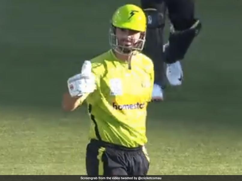 Watch: Ben Cutting Cops "Nasty" Blow On His Helmet, Gives Thumbs Up During Big Bash League Game