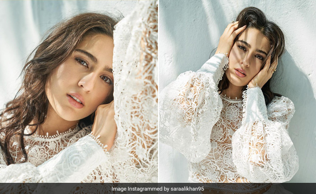 Sara Ali Khan In Pristine White Lace Is The Most Beautiful Snowflake On A Winter Day