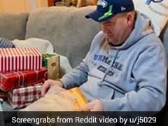 Wholesome! Dad Receives Special Engraved Chopping Board As Gift, Gets Emotional Wholesome! Dad Receives Special Engraved Chopping Board As Gift, Gets Emotional