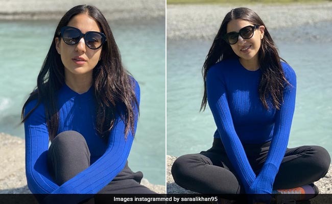 Sara Ali Khan Aces Cosy Winter Style In Kashmir Wearing A Vibrant Purple Pullover