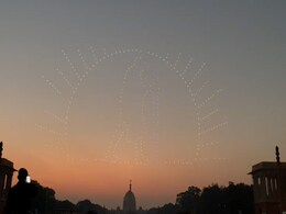Watch: Stunning Drone, Laser Shows - A First For Beating Retreat Ceremony Watch: Stunning Drone, Laser Shows - A First For Beating Retreat Ceremony