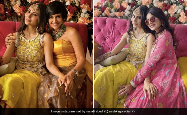 Mouni Roy Is An Exceptionally Chic Bride-To-Be In Sunshine Yellow For Her <i>Mehendi</i>