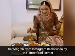 Viral Video: Bride Enjoying Desi Chinese Snacks On Wedding Day Is Too Relatable Viral Video: Bride Enjoying Desi Chinese Snacks On Wedding Day Is Too Relatable