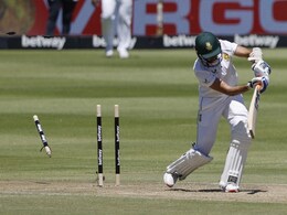 India vs South Africa: Umesh Yadav Uproots Keshav Maharaj's Middle Stump With Scorching Delivery. Watch