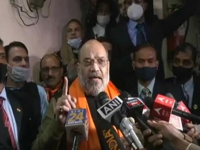 Amit Shah's Door-To-Door Campaign In BJP's Big Western UP Push