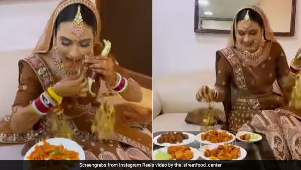 Viral Video: Bride Enjoying Desi Chinese Snacks On Wedding Day Is Too Relatable