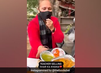 Watch: Delhi Teacher Defeats The Odds By Selling Home-Cooked Food; Inspires The Internet Watch: Delhi Teacher Defeats The Odds By Selling Home-Cooked Food; Inspires The Internet