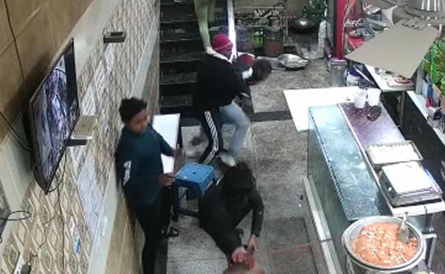 Watch: Punches, Cylinder Fly In Restaurant Fight Near Delhi