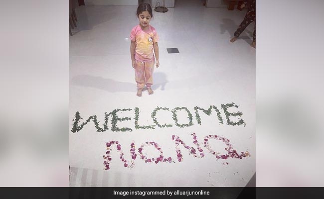 "Nana" Allu Arjun Gets The "Sweetest Welcome" From Daughter Arha