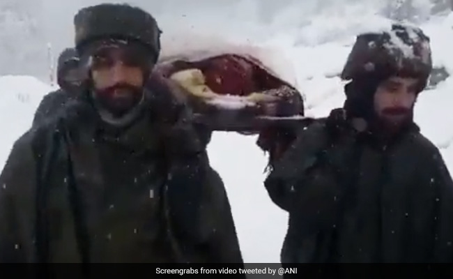 Video: Army Helps Pregnant Woman Reach Hospital Amid Heavy Snowfall In J&K