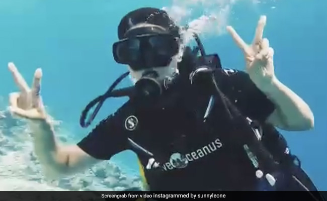 "I Love The Ocean" : Sunny Leone Shares New Video From Maldives